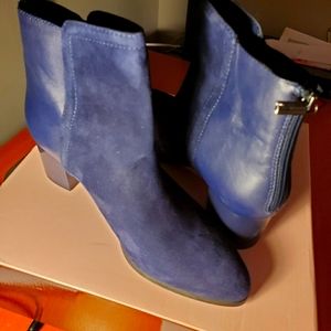 Bandolino Planta Leather Suede Bootie 7.5